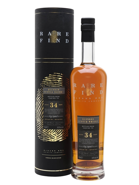 Blended Scotch Whisky 1989 34 Year Old Gleann Mor Rare Find