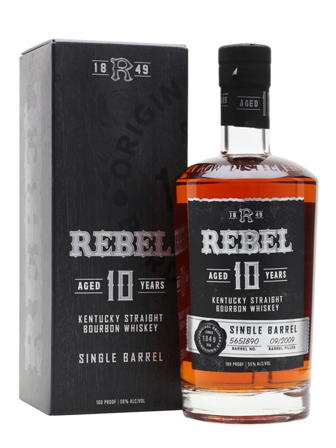 Rebel 10 Year Old Single Barrel Bourbon