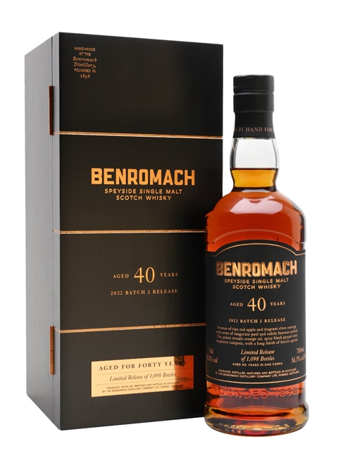 Benromach 40 Year Old 2022 Batch 2 Release