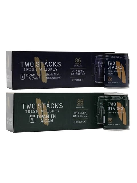 Two Stacks Dram in a Can Four-Pack Duo 8 Cans