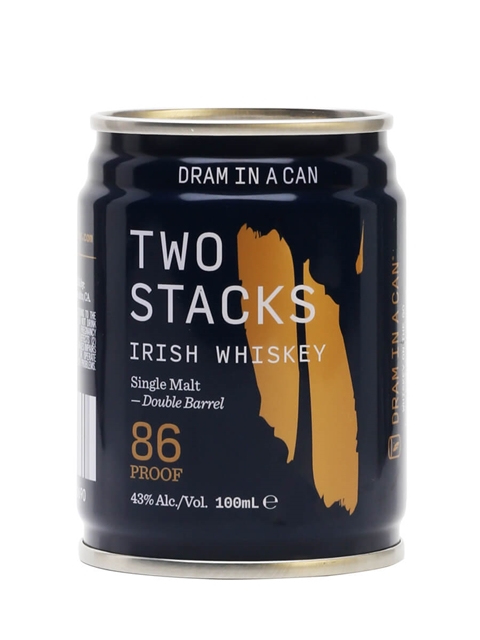 Two Stacks Double Barrel Single Malt Dram in a Can Single Can