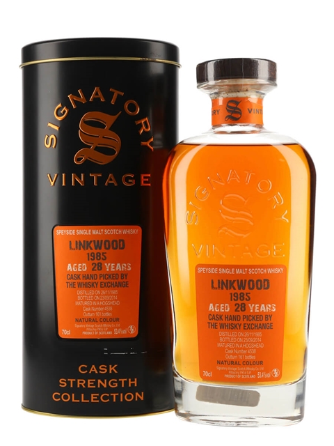 Linkwood 1985 28 Year Old Signatory for The Whisky Exchange