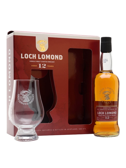 Loch Lomond 12 Year Old Small Bottle Glass Set