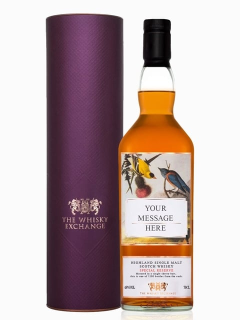 Personalised Highland Special Reserve Single Malt Sherry Cask