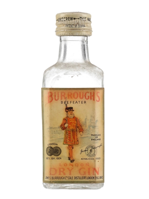 Burrough's Dry Gin Miniature