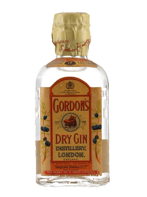 Gordon's Dry Gin Miniature Bot.1960s