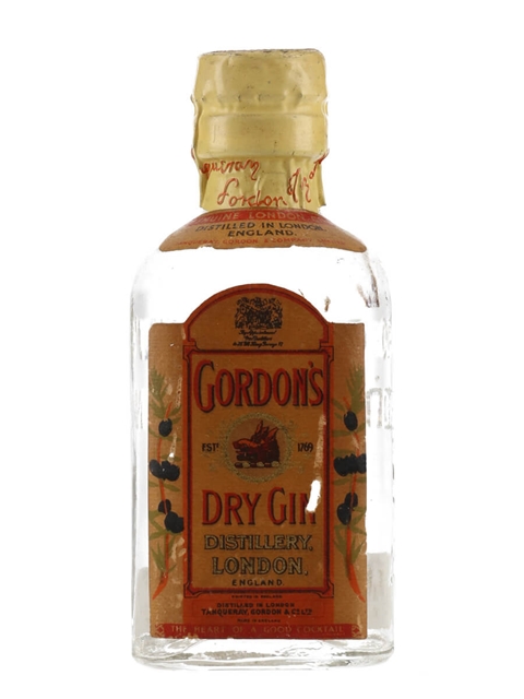 Gordon's Dry Gin Miniature Bot.1940s