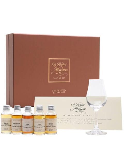18 Year Old Whisky Tasting Set with Glass 2023 Edition 5x3cl
