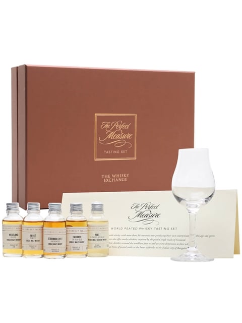 World Peated Whisky Tasting Set With Glass 5x3cl