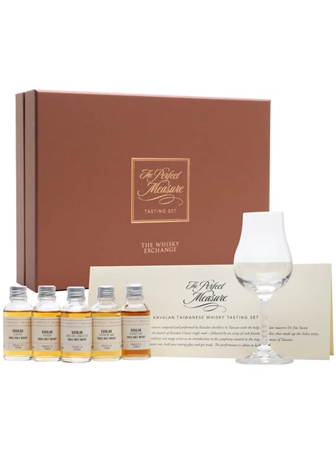 Kavalan Taiwanese Whisky Tasting Set With Glass 5x3cl